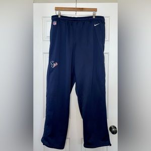 Men’s Nike Texans Branded Navy Fleece-Lined Therma-Fit Pants Size XXL